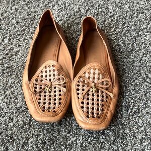 Tory Burch Tory Burch Tory Charm Loafer Brown Leather Sz 6